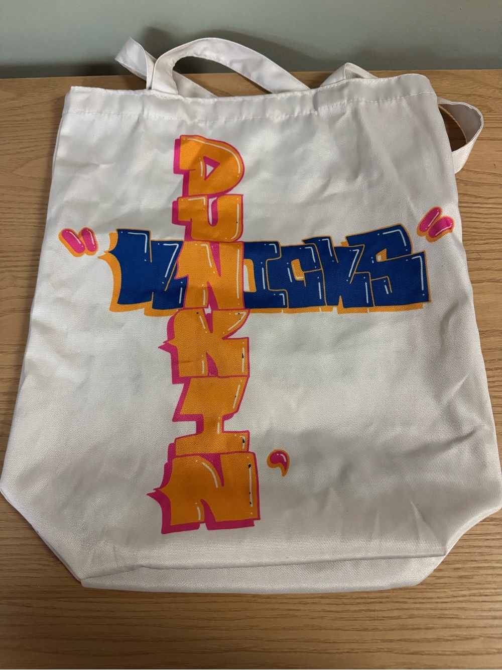 Limited Edition Dunkin’ x NY Knicks Canvas Tote Bag by MADSTEEZ - Picture 2 of 5